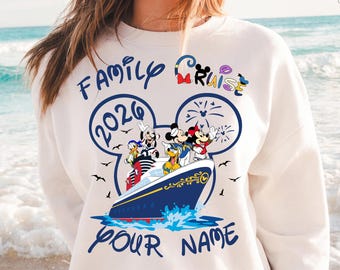 Sudadera Disney Cruise Vacation 2026, sudadera personalizada para cruceros 2026, sudadera personalizada para grupos vacacionales, sudaderas con nombre personalizado para grupos