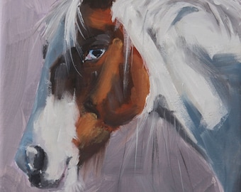 Indian Paint Horse  - Original Painting by Clair Hartmann