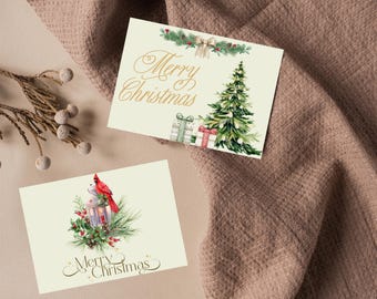 Cartoline Di Natale Con Buste Colorato Regali, 10 Carte E E 10 Buste - Foto 13