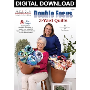 Livro de padrões para download de colchas Double Focus de 3 jardas