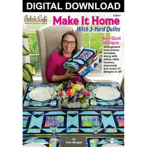 Libro de patrones descargable de colchas de 3 yardas Make It Home