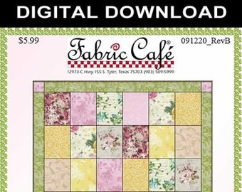 Downloadable Patch Happy -  Fat Quarter Quilt Pattern