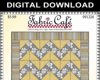 Downloadable Chevron Quilt Pattern