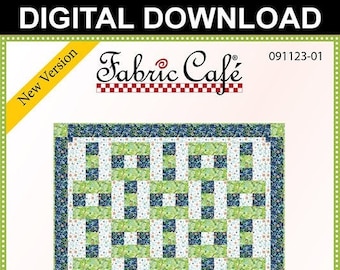 Downloadable Hopscotch Quilt Pattern Easy 3 Yard design