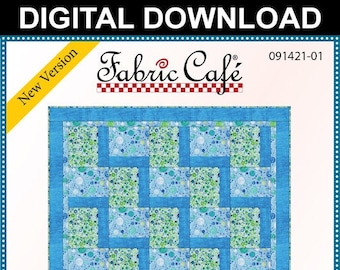 Stepping Up Downloadable 3-Yard Quilt Pattern