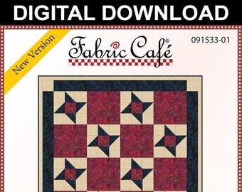Friendship Star Downloadable 3-Yard Quilt Pattern