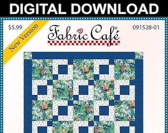 Downloadable Stepping Stones Quilt Pattern Easy 3 Yard design