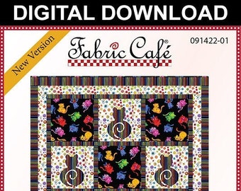 Downloadable Perfect Pets Quilt Pattern Easy 3 Yard Design