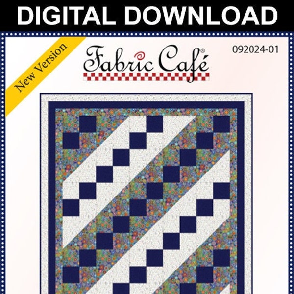 Downloadable Jacob's Ladder Quilt Pattern