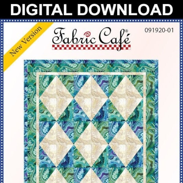 Downloadable Diamond Dust Quilt Pattern Easy 3 Yard design