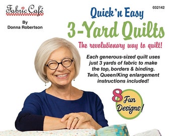 Fast & Fun 3 Yard Quilts Book. 8 Great Quilt Patterns for 