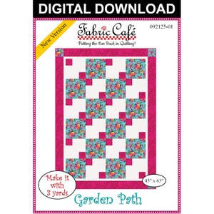 Garden Path 3-Yard Quilt Pattern - Digital Download
