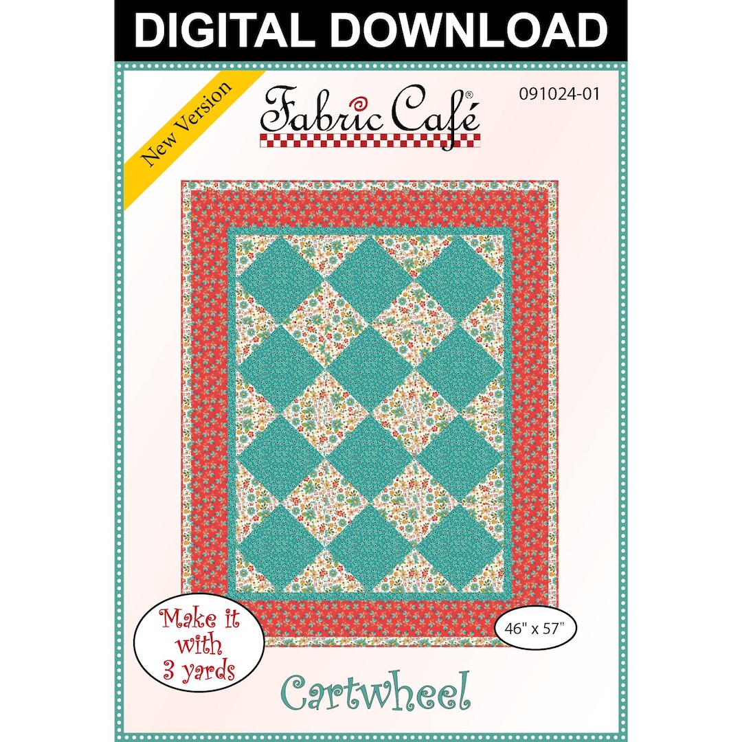 Cartwheel Pattern Cartwheel 3-yard Quilt Pattern - Digital Download - Etsy