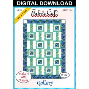 Gallery 3-Yard Quilt Pattern - Digital Download