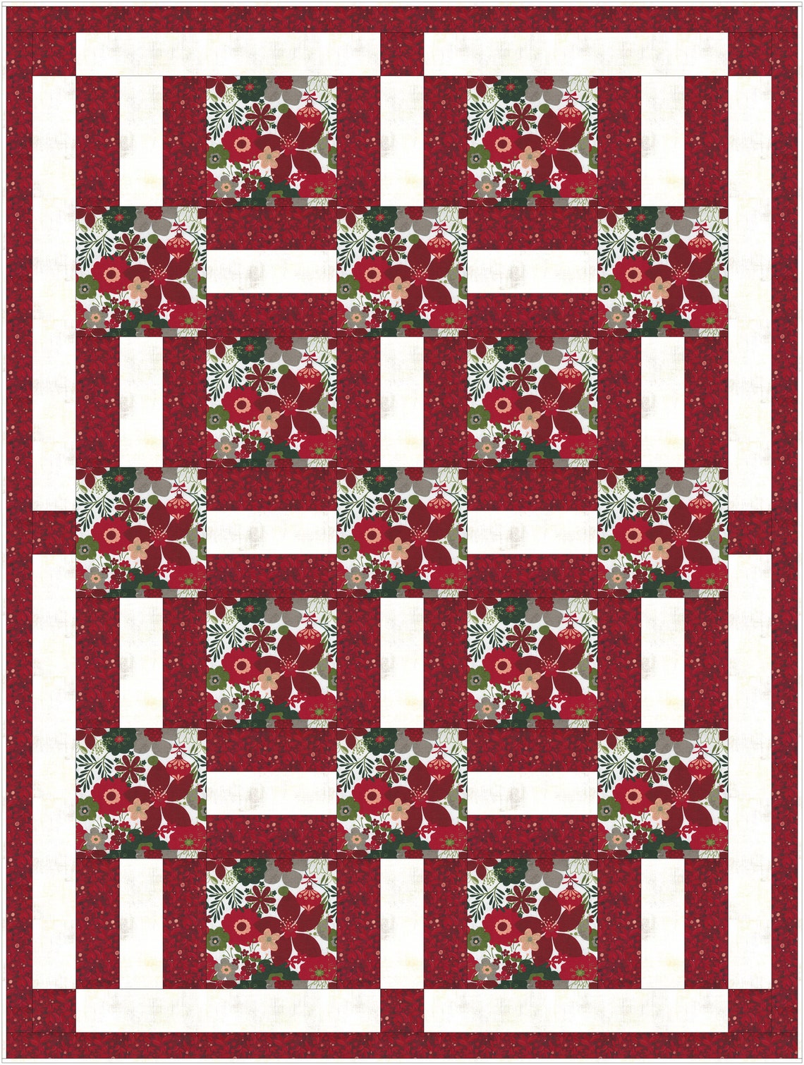 Downloadable Porch Rails Quilt Pattern Easy 3 Yard Design Etsy Australia