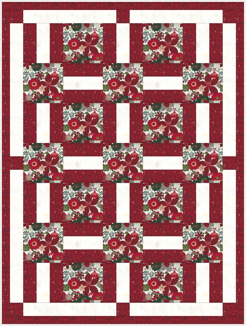 Downloadable Porch Rails Quilt Pattern Easy 3 Yard design image 8