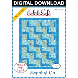 Stepping Up 3-Yard Quilt Pattern - Digital Download