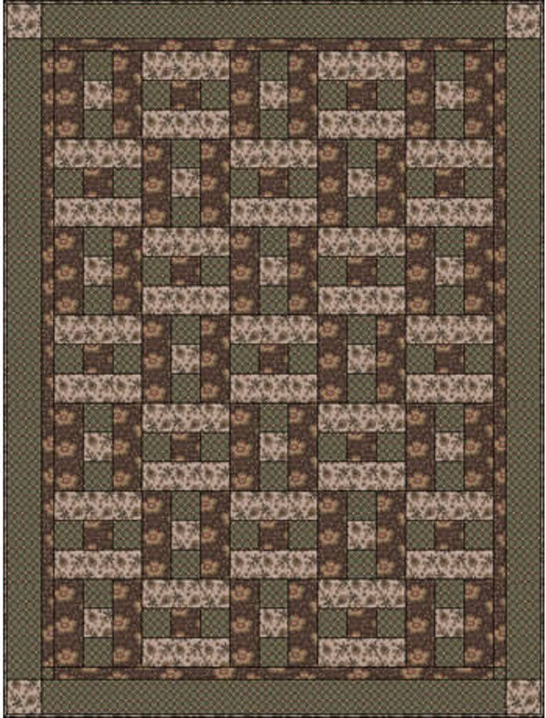 Downloadable Hopscotch Quilt Pattern Easy 3 Yard design image 4