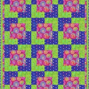 Downloadable Town Square Quilt Pattern Easy 3 Yard design image 4