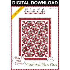 Pinwheel Plus One 3-Yard Quilt Pattern - Digital Download