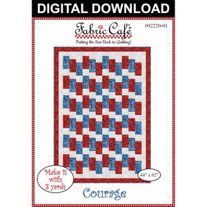 Courage 3-Yard Quilt Pattern - Digital Download