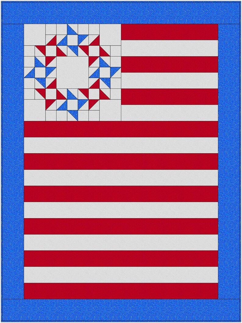 Downloadable Freedom Quilt Pattern Etsy
