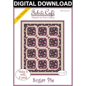Wzór na kołdrę Sugar Pie 3-Yard – do pobrania w wersji cyfrowej
