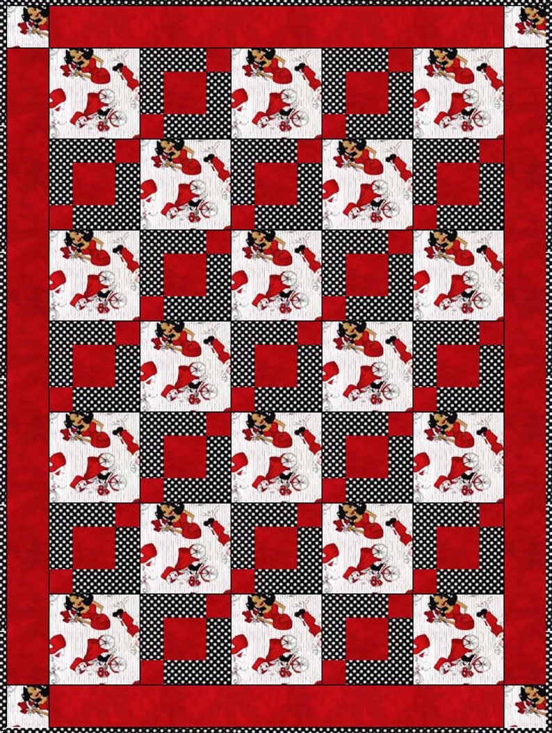 downloadable stepping stones quilt pattern easy 3 yard