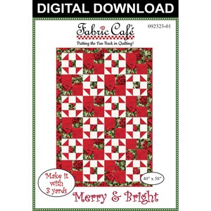 Merry & Bright 3-Yard Quilt Pattern - Digital Download
