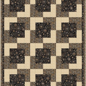 Downloadable Town Square Quilt Pattern Easy 3 Yard design image 6