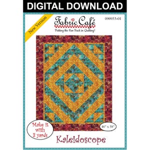 Kaleidoscope 3-Yard Quilt Pattern - Digital Download