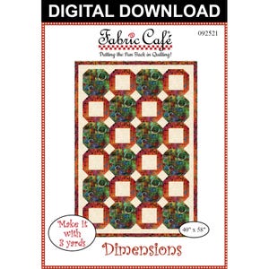 Dimensions 3-Yard Quilt Pattern - Digital Download