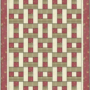 Downloadable Hopscotch Quilt Pattern Easy 3 Yard design image 6