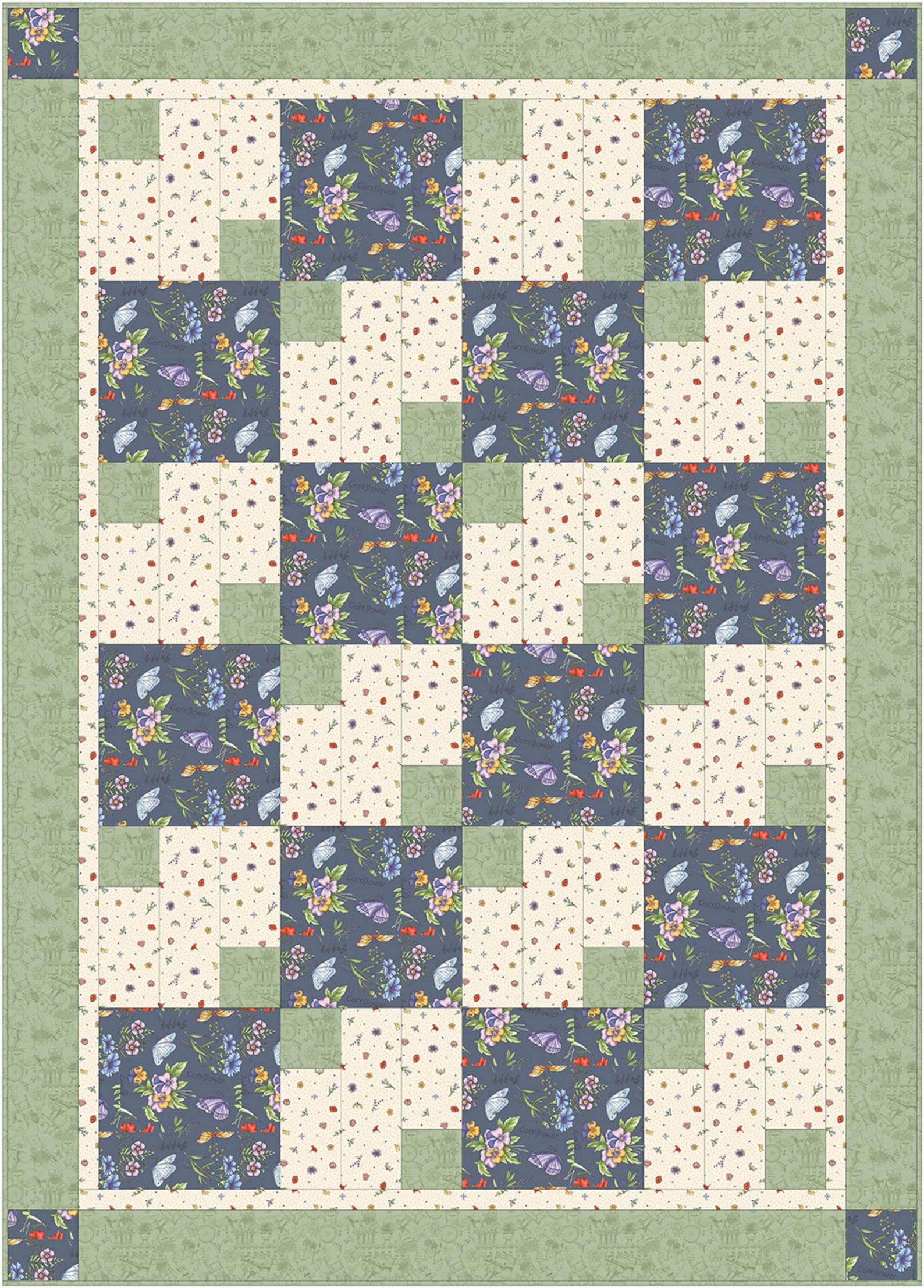 Downloadable Garden Path Quilt Pattern Etsy