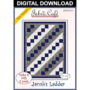 Jacob's Ladder 3-Yard Quilt Pattern - Digital Download