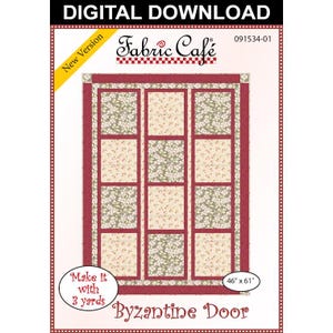 Quiltpatroon Byzantijnse deur van 3 ye - digitale download