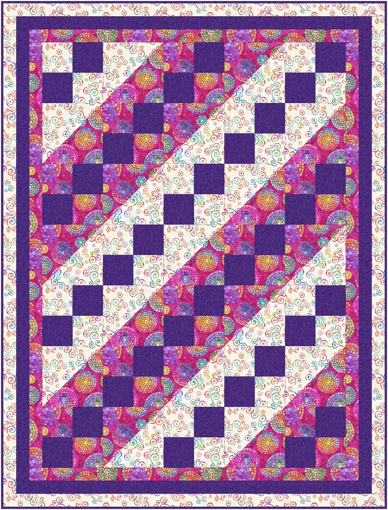 Downloadable Jacob's Ladder Quilt Pattern Etsy