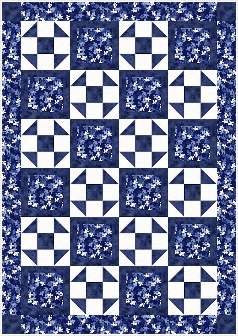 Downloadable Heartland Quilt Pattern Easy 3 Yard design image 4