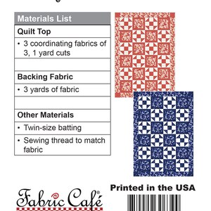 Downloadable Heartland Quilt Pattern Easy 3 Yard design image 2