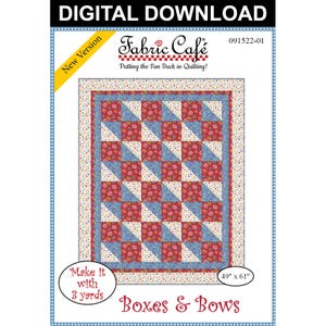 Boxes and Bows 3-Yard Quilt Pattern - Digital Download