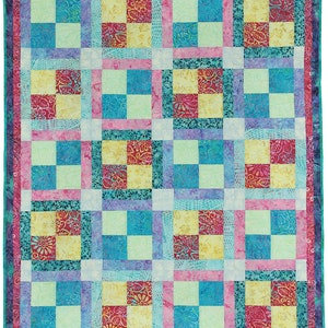 Fabric Cafe Libro Di Modelli Fat Quarter Quilt Treats Di Donna Robertson, 7 Progetti Trapunta Con Istruzioni Per Dimensioni Giro, Gemello E Regina/Re