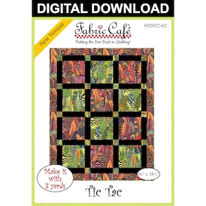 Tic Tac 3-Yard Quilt Pattern - Digital Download