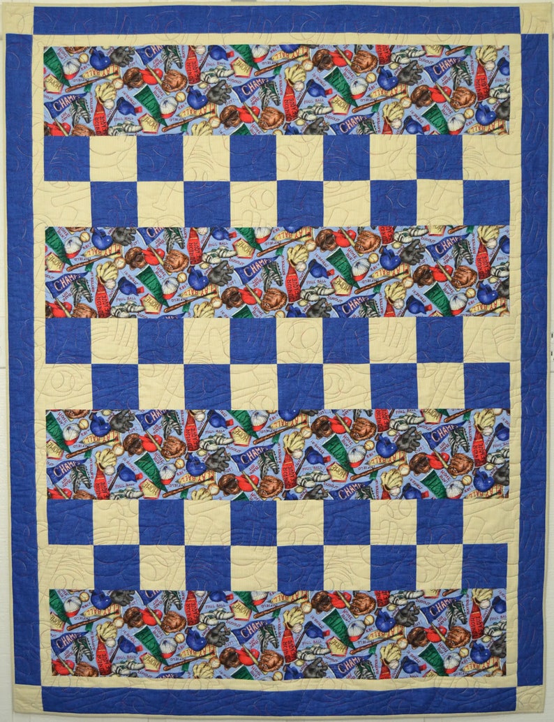 Downloadable Checkmate Quilt Pattern Easy 3 Yard Design Etsy