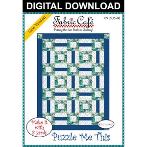 Puzzle Me This 3-Yard Quilt Pattern - Digital Download
