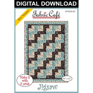 Jigsaw 3-Yard Quilt Pattern - Digital Download