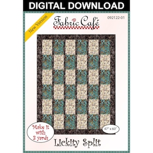 Lickity Split 3-Yard Quilt Pattern - Digital Download