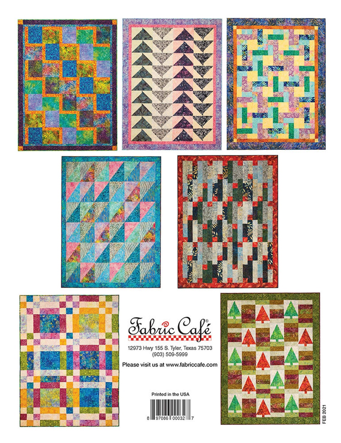 Fat Quarter Quilting Fun Pattern Book – 7 Easy Quilt Designs (digital ...