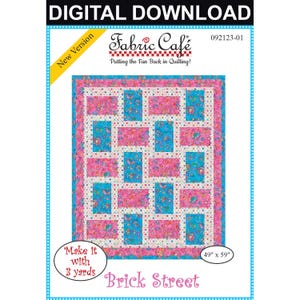 Brick Street 3-Yard Quilt Pattern - Digital Download