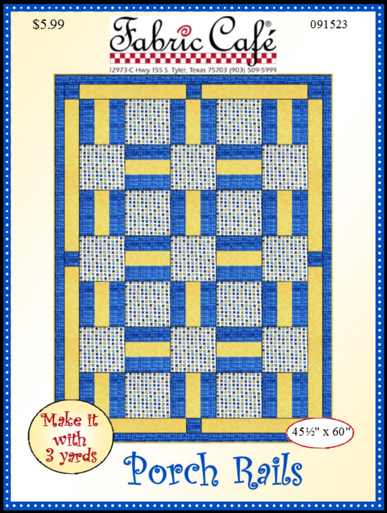 Downloadable Porch Rails Quilt Pattern Easy 3 Yard Design Etsy Canada