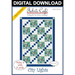 City Lights 3-Yard Quilt Pattern - Digital Download